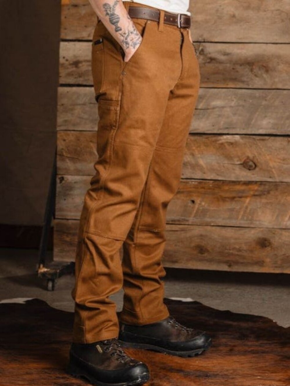 Smith & Rogue "Original Canvas Rogue Pant" Hemp Blend Tan | Men's Size 31x29